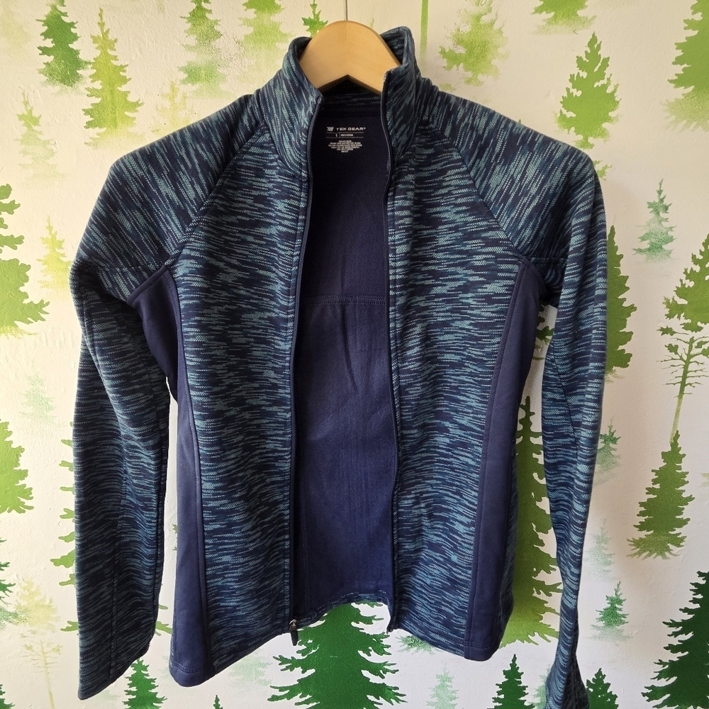Tek Gear Blue Fleece Patterned Jacket - Picture 2 of 9